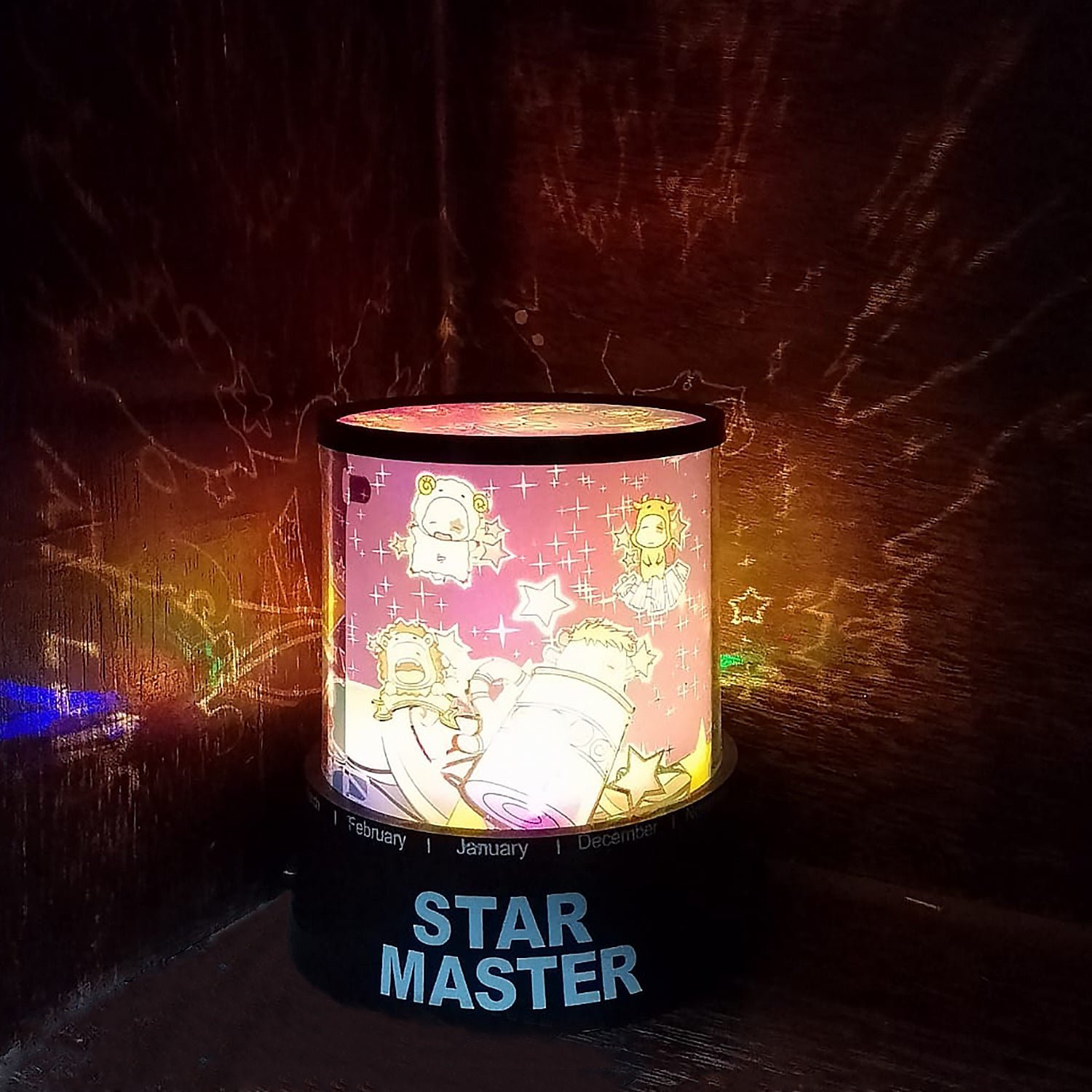 LED Projector Night Light – Rotating Star Music Lamp for Kids |