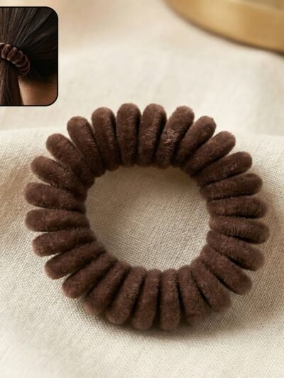 Soft Stretchable Telephone Wire Hair Band � No Crease & Secure Fit