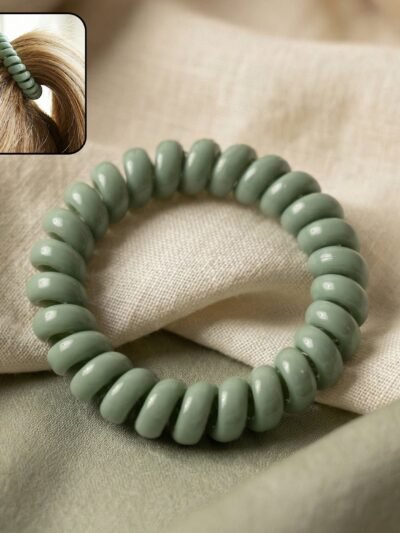 Soft Stretchable Telephone Wire Hair Bands � No Crease & Waterproof