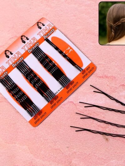 Big Black Hair Bobby Pins – Strong Non-Slip Grip Set of 24