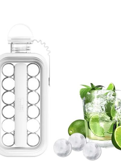 Foldable Ice Tray – 2-in-1 Ice Ball Maker & Bottle | ChefAura