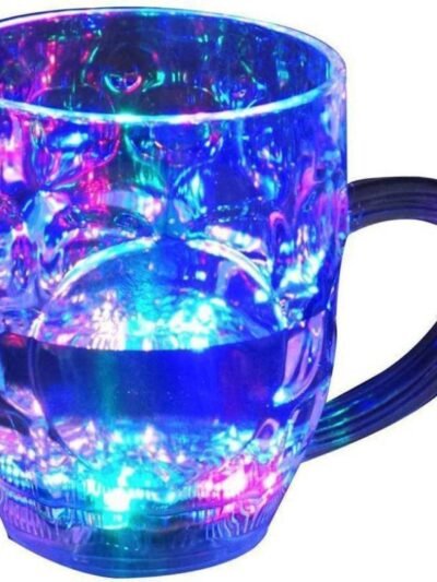 LED Glass Cup – Rainbow Colour Changing Mug | Indo Glow