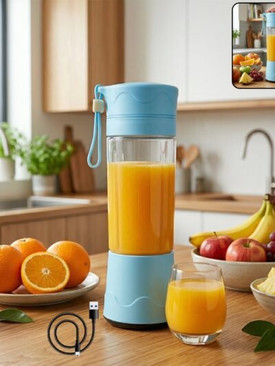 Portable USB Rechargeable Juicer Blender � Travel-Friendly & Efficient