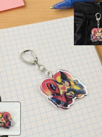 Acrylic Cartoon Character Keychain – Durable Metal Clip & Stylish Design