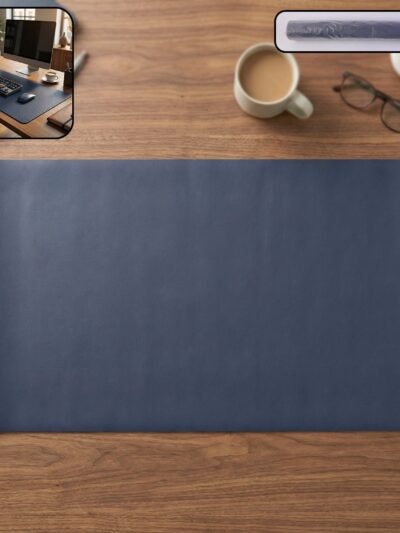Premium Leather Finish Large Desk Mat – Extended Anti-Slip Surface