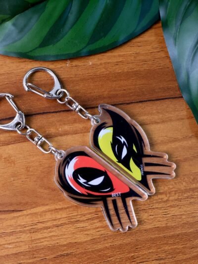 Best Friends Acrylic Breakable Keychain – 2-in-1 Matching Set