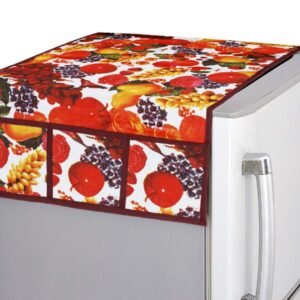 Fridge Top Cover – Decorative PVC Kitchen Appliance Protector | CookAura