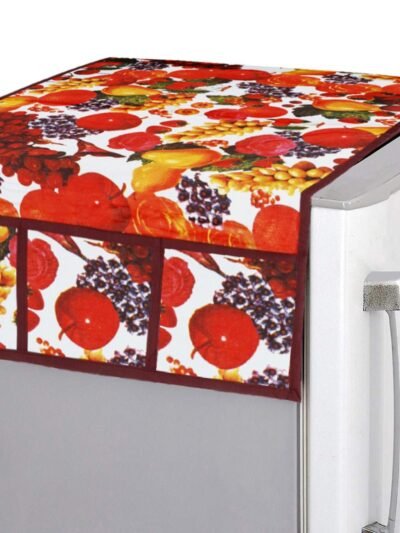 Fridge Top Cover – Decorative PVC Kitchen Appliance Protector | CookAura