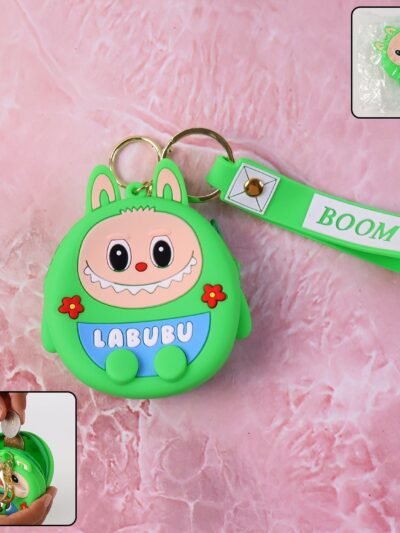Cartoon Coin Pouch with Keychain – Cute & Compact Organizer