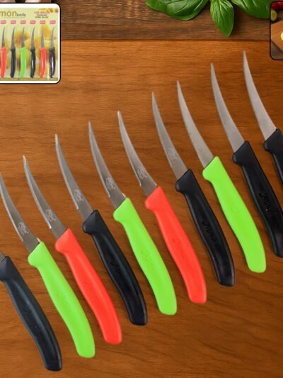 Lemon Knife Set – 10 Pc Stainless Steel Kitchen Cutting Knives