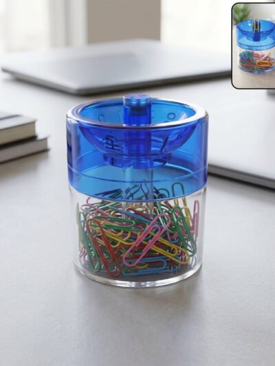Magnetic Pin & Paper Clip Dispenser � Compact Desk Organizer for Office & Home
