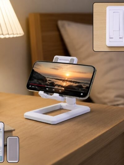 Foldable Plastic Mobile Phone Holder � Adjustable & Portable Stand