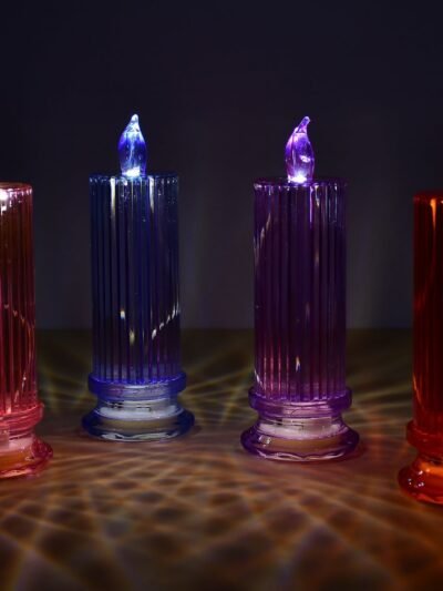 LED Crystal Candle � Glitter Swirling Multicolor Decor | Styleva