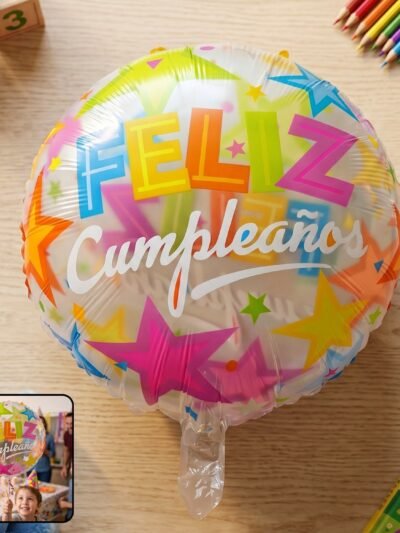 Colorful Feliz Cumplea�os Foil Balloon � Bright Birthday Decoration