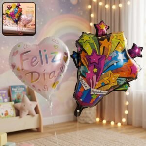 Feliz Dia Celebration Foil Balloon � Vibrant Party Decor