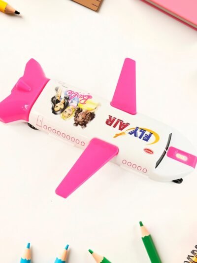 Airplane Pencil Box – LED Light & Sharpener | Deskrova