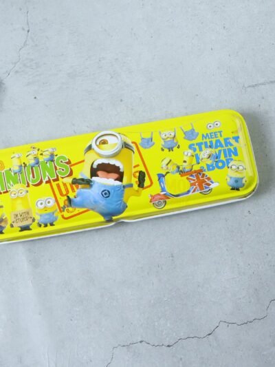 Cartoon-themed Metal Pencil Box – Cute & Durable School Storage