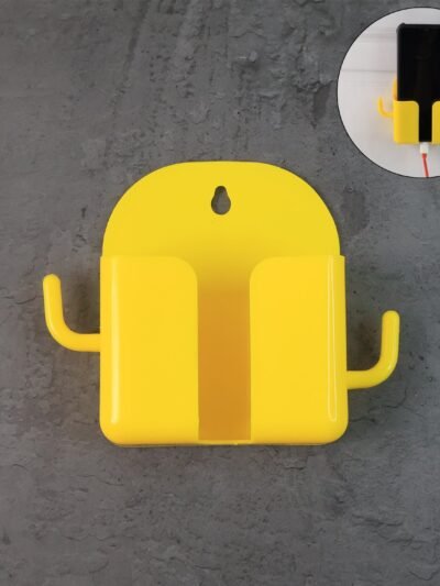 Wall Mount Mobile Phone Holder with Hook – Space Saving Stand