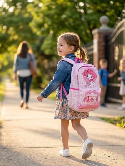 Kids Backpack � Adorable My Melody Design with Bow & Bunny