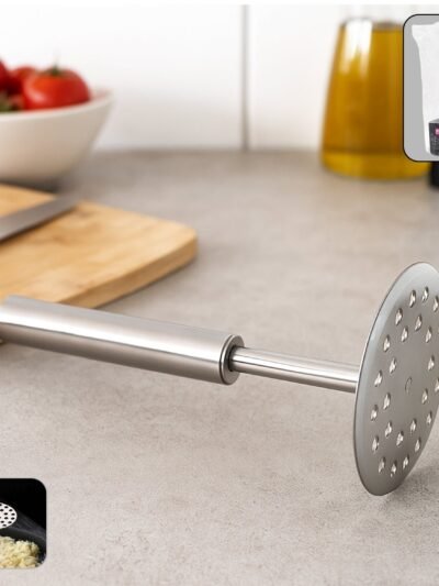 Stainless Steel Potato Masher – Heavy Duty & Ergonomic Handle