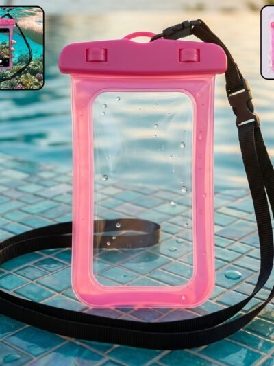 Waterproof Mobile Pouch Cover � Keeps Phones Safe & Dry