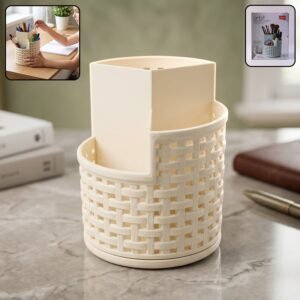 Apex Orbit 360� Rotating Organizer Stand � Durable Plastic Storage Solution