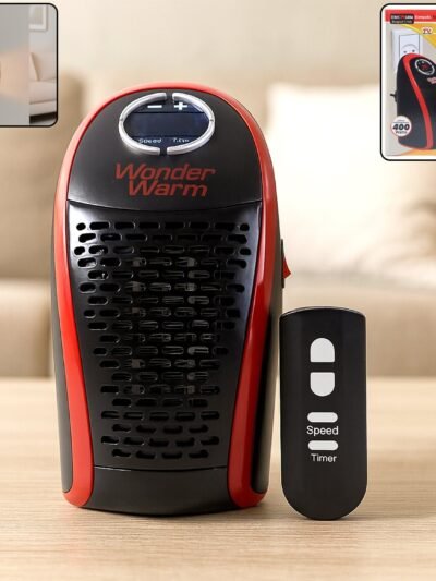 400W Wall Plug Room Heater – Compact Heating with Remote Control