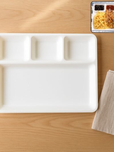 4-Compartment Serving Tray – Portion Control & Mess-Free Meals