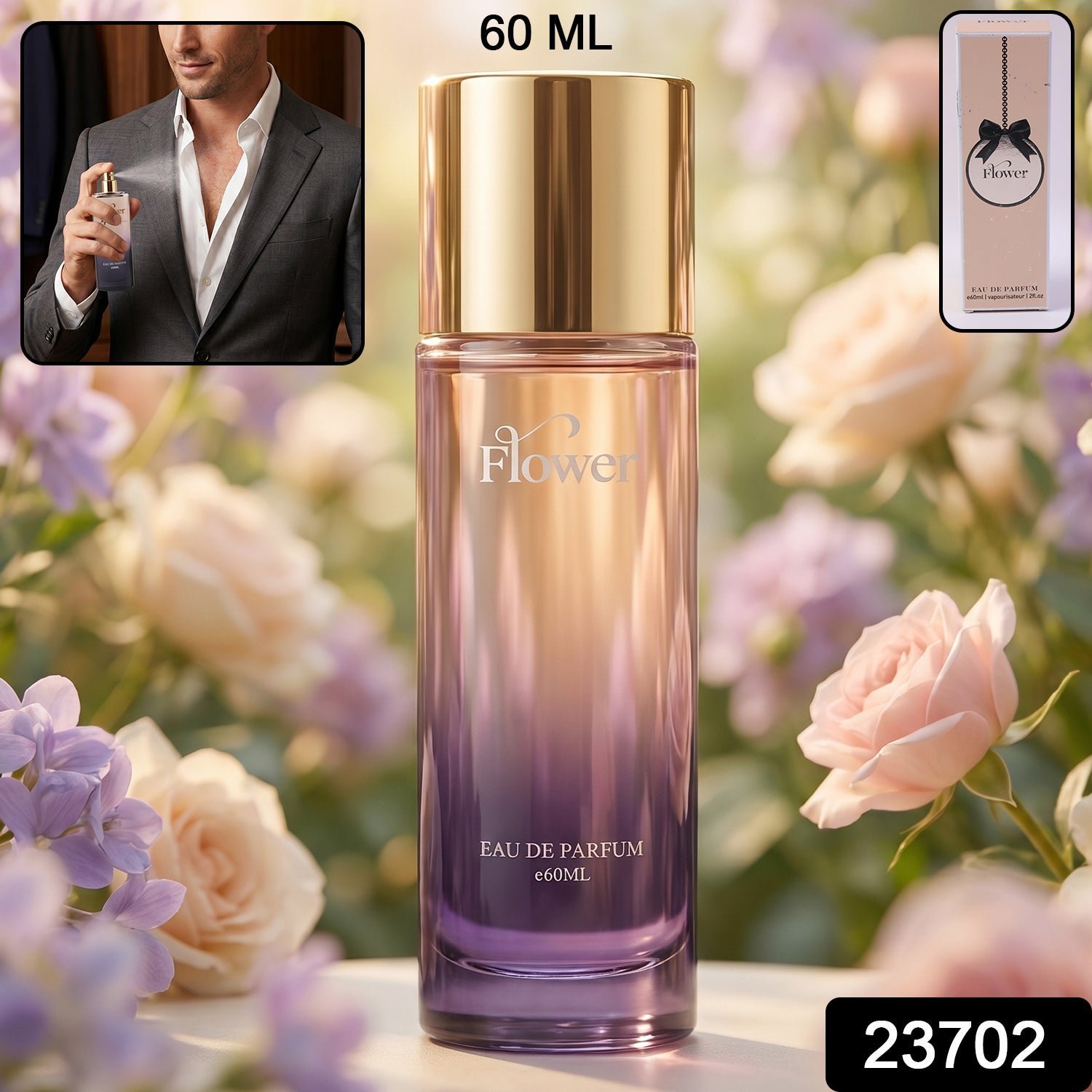 Flower Eau De Parfum � Long-Lasting Floral Fragrance in 60 ML