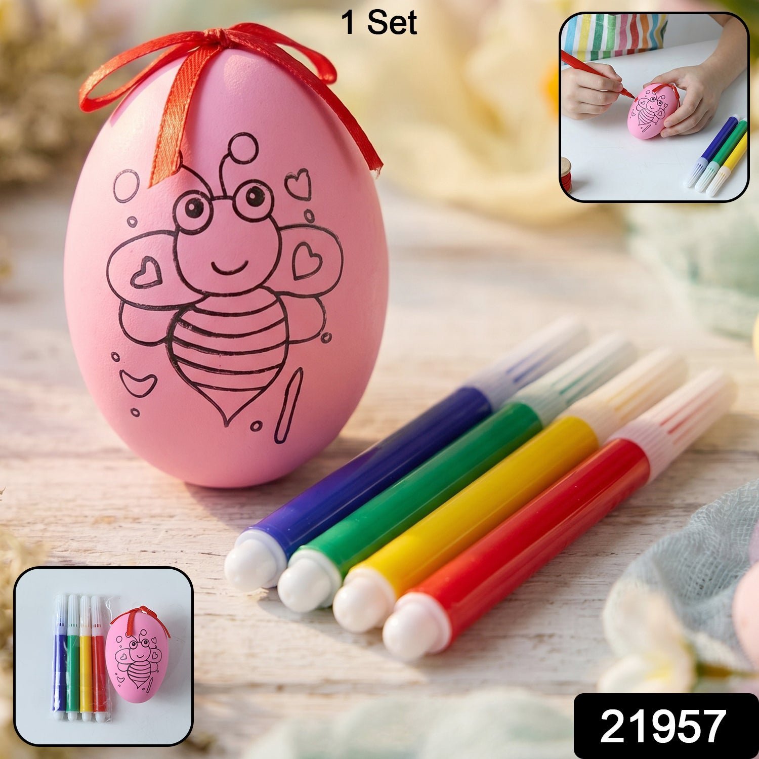 Creative DIY Egg Painting Set � Boosts Kids� Creativity & Fine Motor Skills