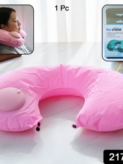 Inflatable Travel Neck Pillow – Ergonomic Adjustable Comfort