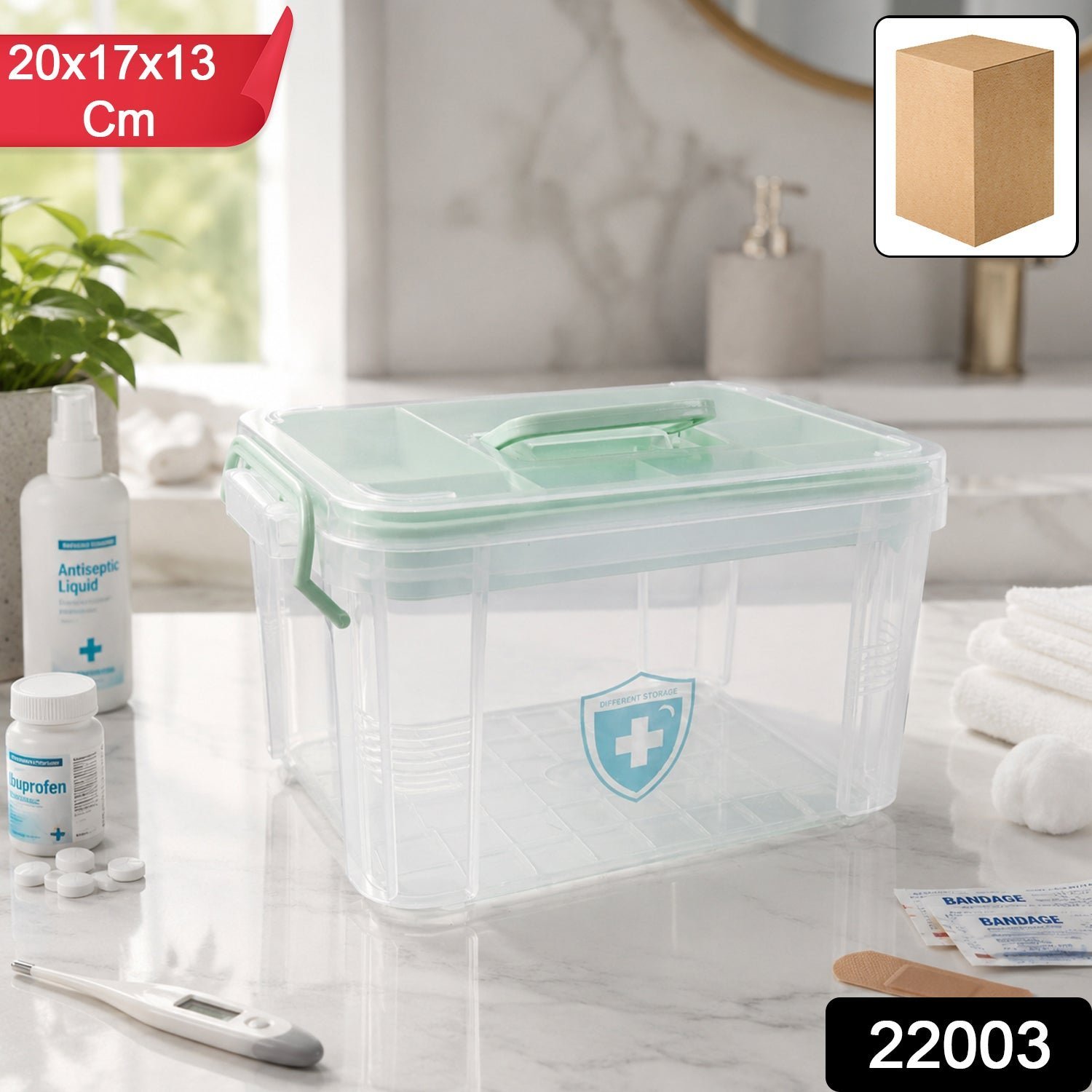 Plastic Medicine Storage Box � Secure Locking & Portable Design