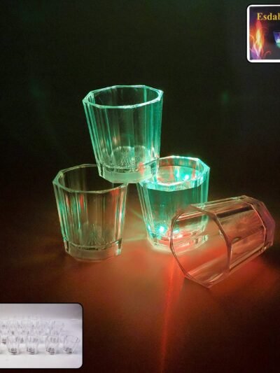 LED Light-Up Shot Glass Set – Vibrant Party Drinkware 24 Pc