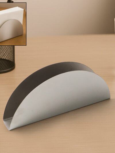Stainless Steel Napkin Holder – Sleek Half-Moon Design