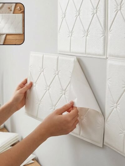 Self Adhesive 3D Foam Wall Panel � Easy Install & Stylish Texture