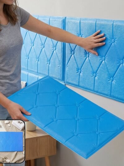 Self Adhesive 3D Foam Wall Panel � Stylish Cushioned Decor