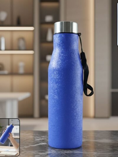 Stainless Steel Water Bottle 1000ML – Leakproof with Carry Strap
