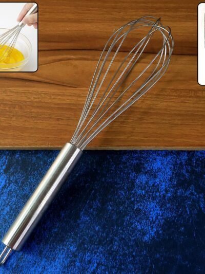 Stainless Steel Wire Whisk – Durable, Comfortable Mixing Tool