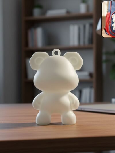 Bear Shape Mini Figure Keychain – Cute Decorative Accessory