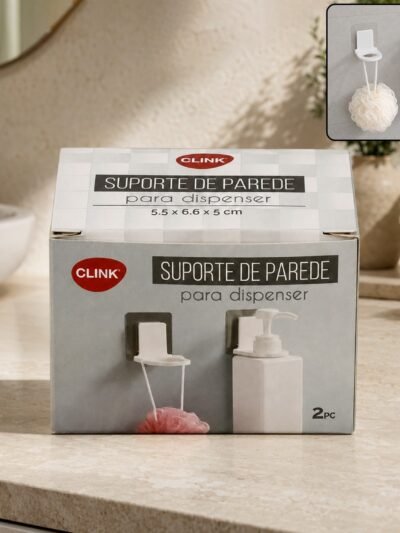 Self Adhesive Shampoo Bottle Holder Set for Bathroom Wall (2 Pc)