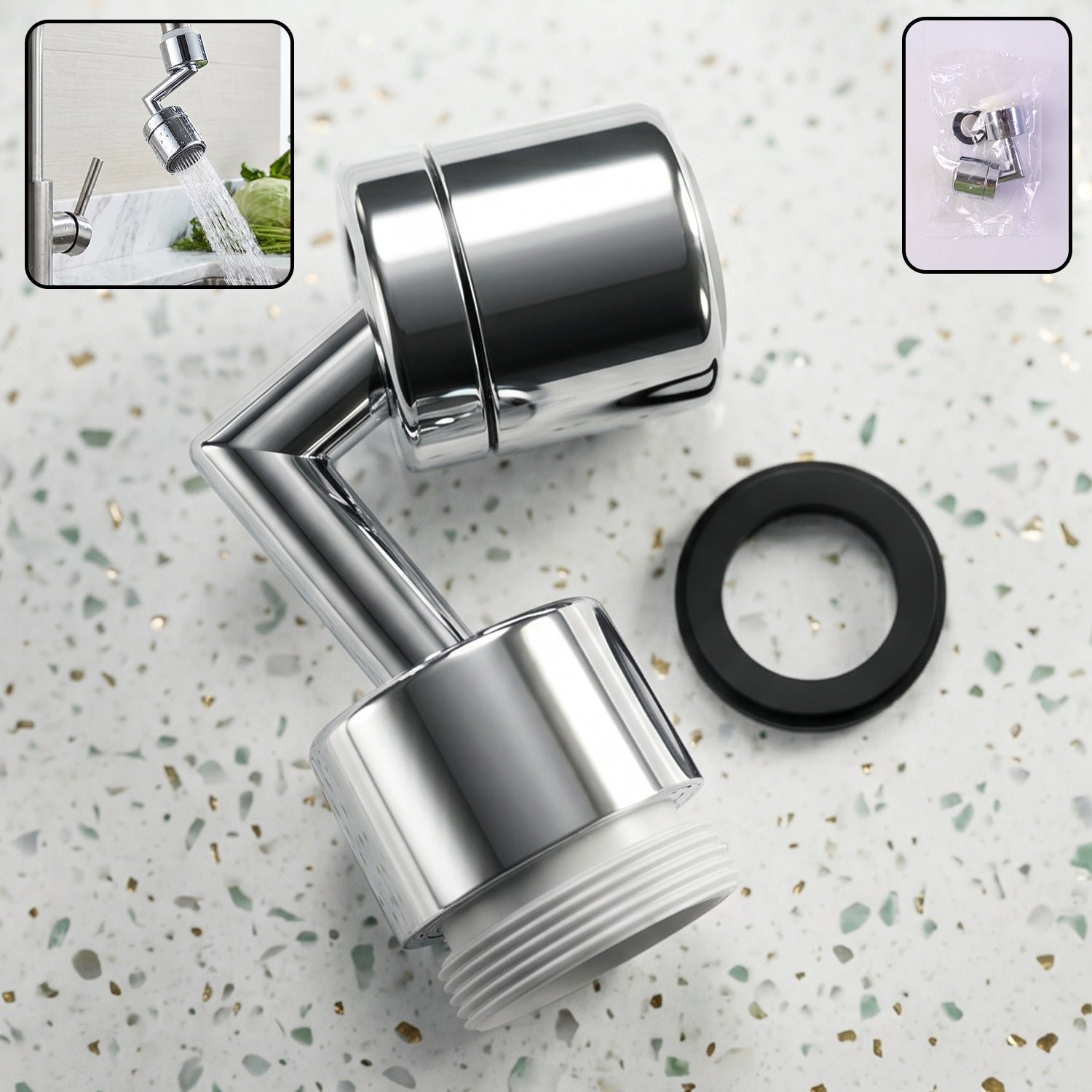 Faucet Sprayer – 360° Rotating, Anti-Splash Filter | Bathora