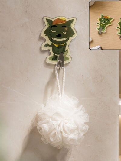 Cartoon Self Adhesive Wall Hooks for Kitchen Mixed Designs (2 Pc)