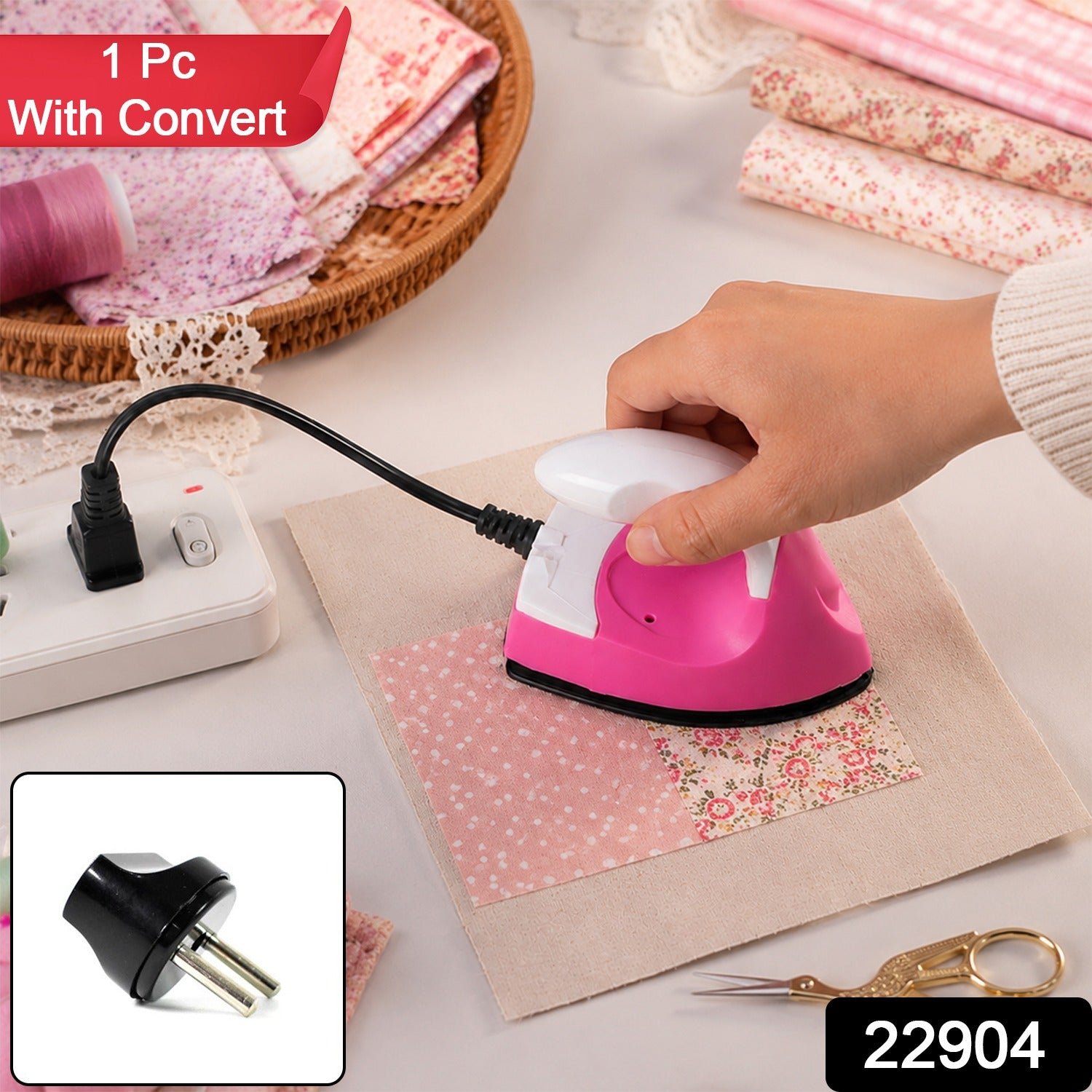 Portable Electric Mini Iron for Clothes Collars and Cuffs (1 Pc)
